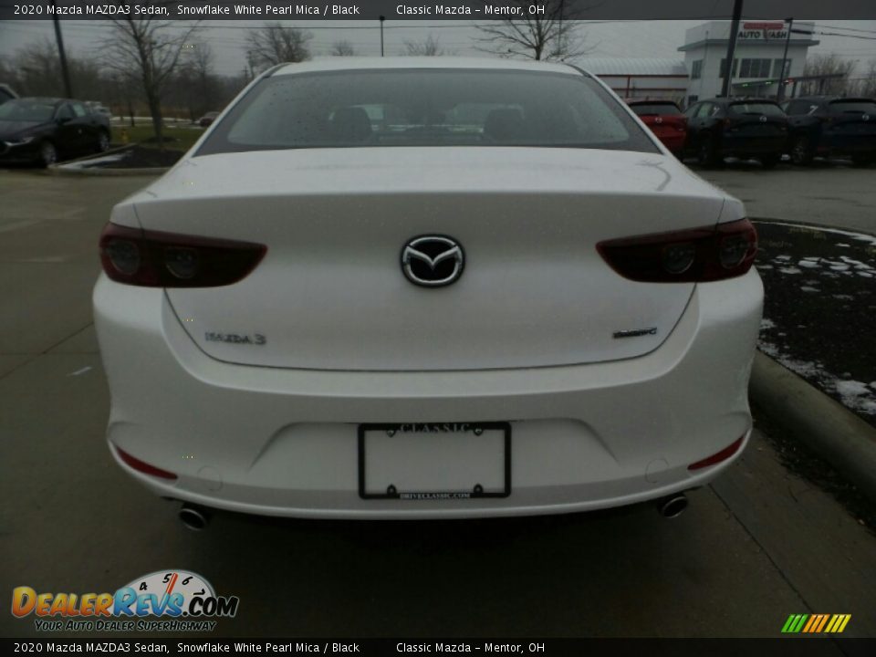 2020 Mazda MAZDA3 Sedan Snowflake White Pearl Mica / Black Photo #6