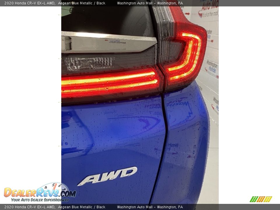 2020 Honda CR-V EX-L AWD Aegean Blue Metallic / Black Photo #24
