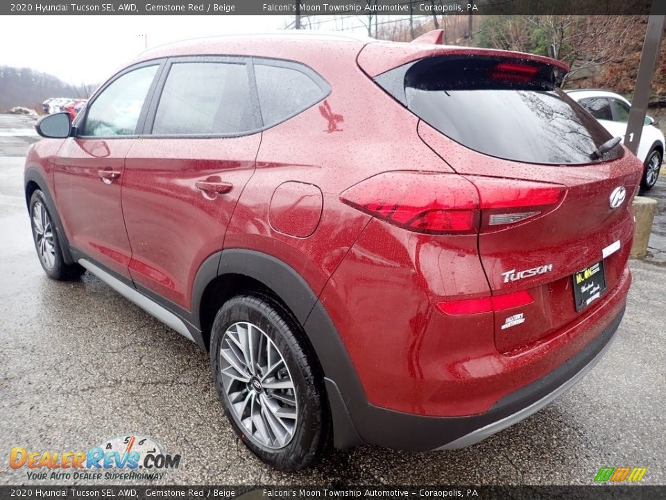 2020 Hyundai Tucson SEL AWD Gemstone Red / Beige Photo #6