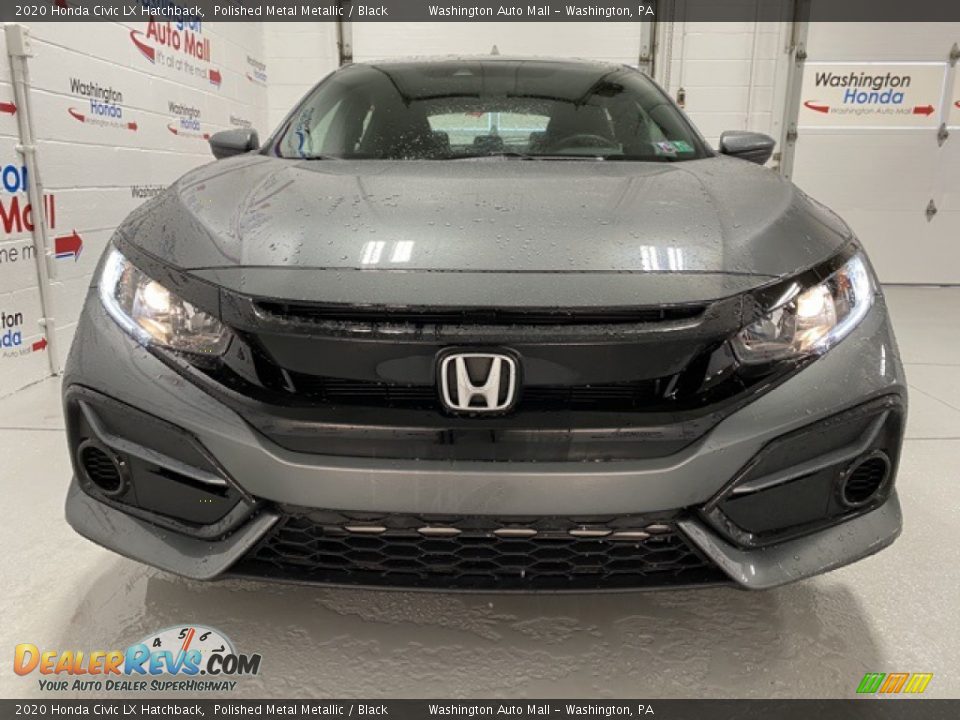 2020 Honda Civic LX Hatchback Polished Metal Metallic / Black Photo #3