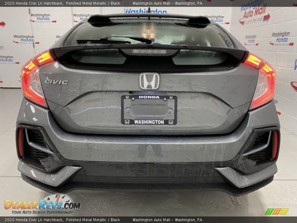 2020 Honda Civic LX Hatchback Polished Metal Metallic / Black Photo #7