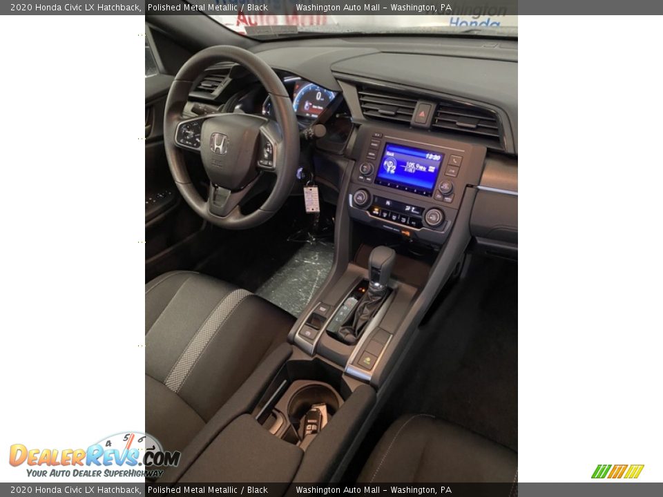 2020 Honda Civic LX Hatchback Polished Metal Metallic / Black Photo #22