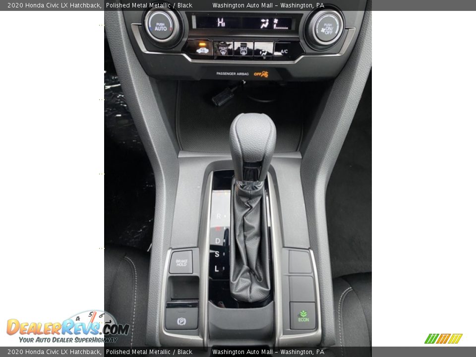 2020 Honda Civic LX Hatchback Polished Metal Metallic / Black Photo #27