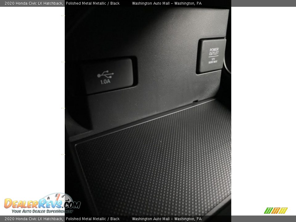 2020 Honda Civic LX Hatchback Polished Metal Metallic / Black Photo #29