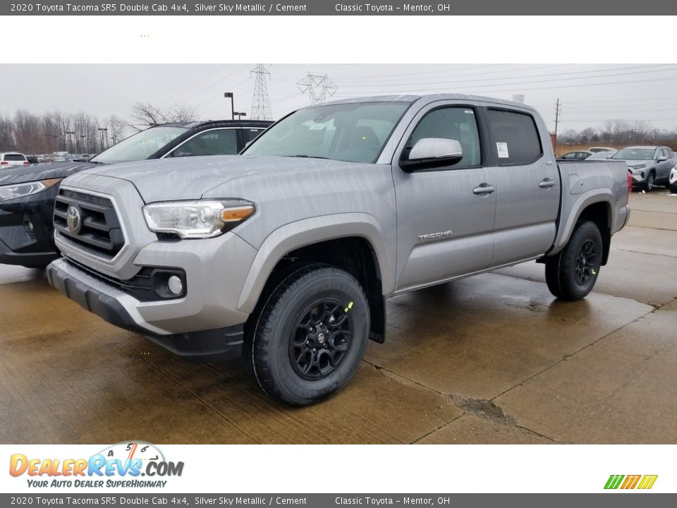 2020 Toyota Tacoma SR5 Double Cab 4x4 Silver Sky Metallic / Cement Photo #1