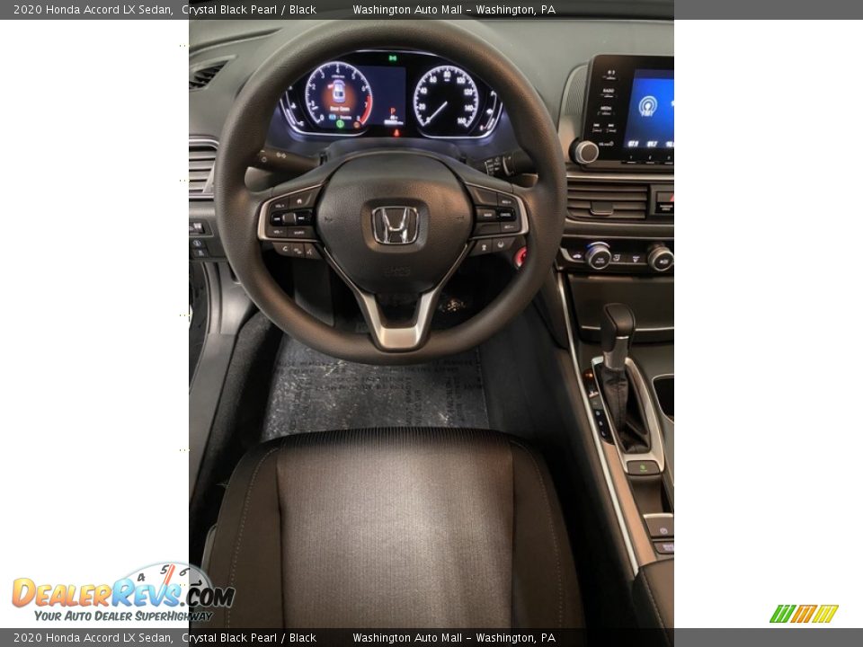 2020 Honda Accord LX Sedan Crystal Black Pearl / Black Photo #13