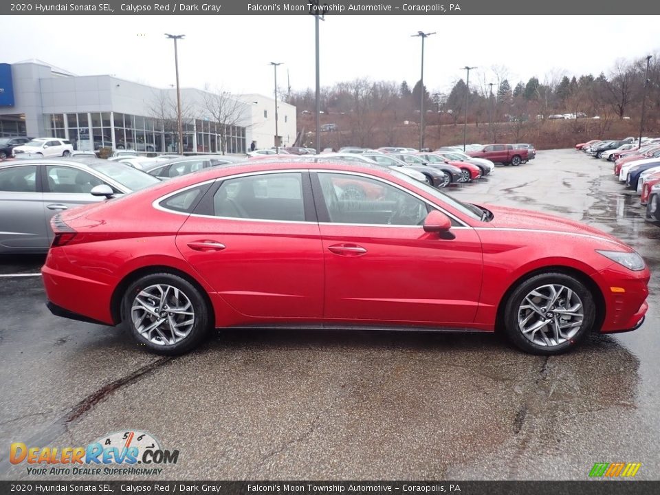 2020 Hyundai Sonata SEL Calypso Red / Dark Gray Photo #1