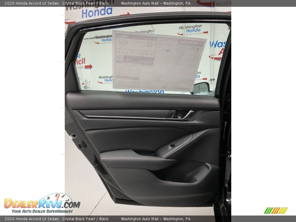 2020 Honda Accord LX Sedan Crystal Black Pearl / Black Photo #16