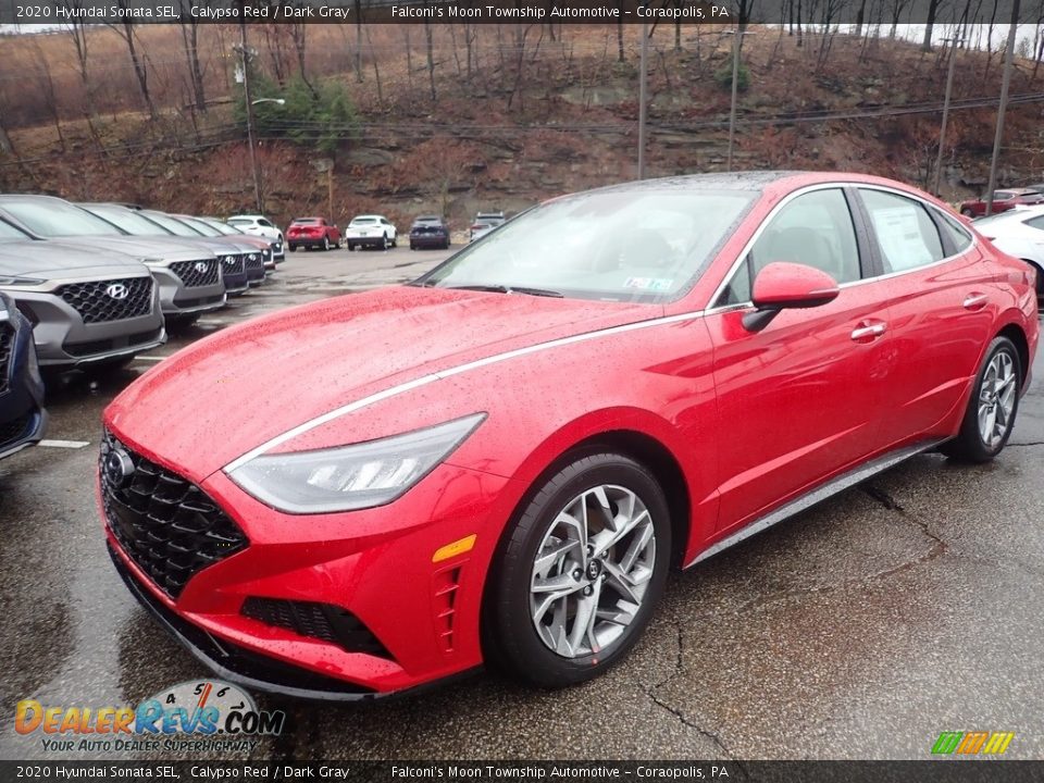 2020 Hyundai Sonata SEL Calypso Red / Dark Gray Photo #5