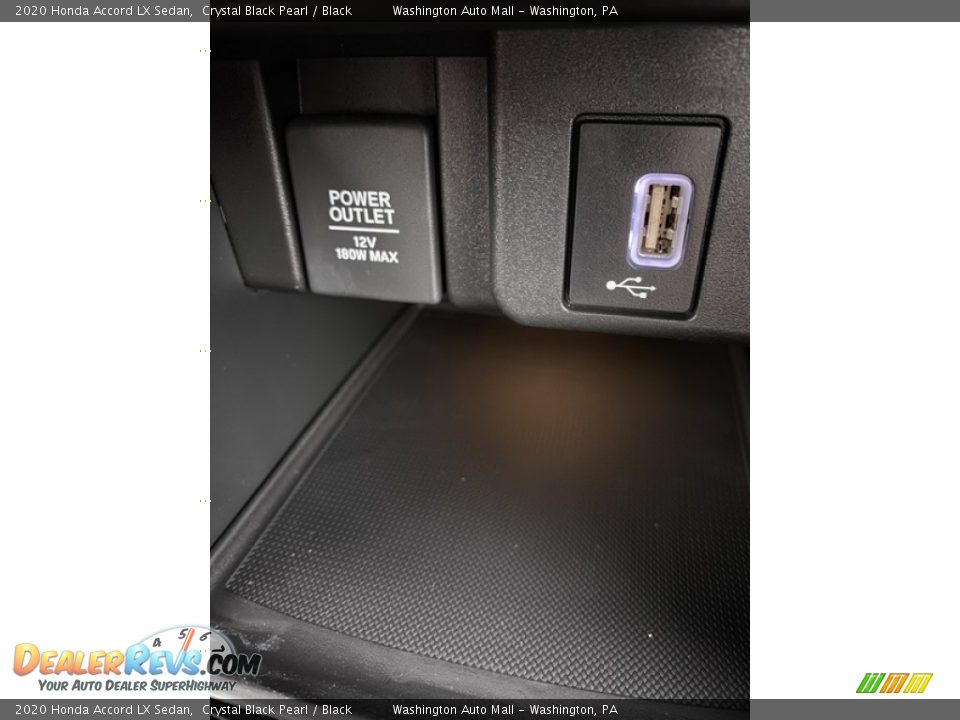 2020 Honda Accord LX Sedan Crystal Black Pearl / Black Photo #30