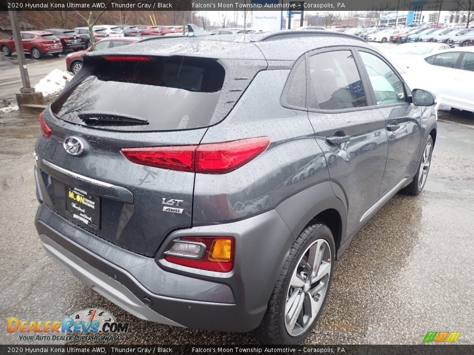 2020 Hyundai Kona Ultimate AWD Thunder Gray / Black Photo #2