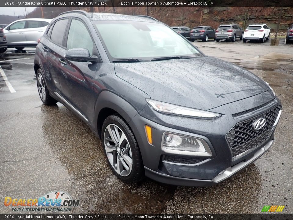 2020 Hyundai Kona Ultimate AWD Thunder Gray / Black Photo #3