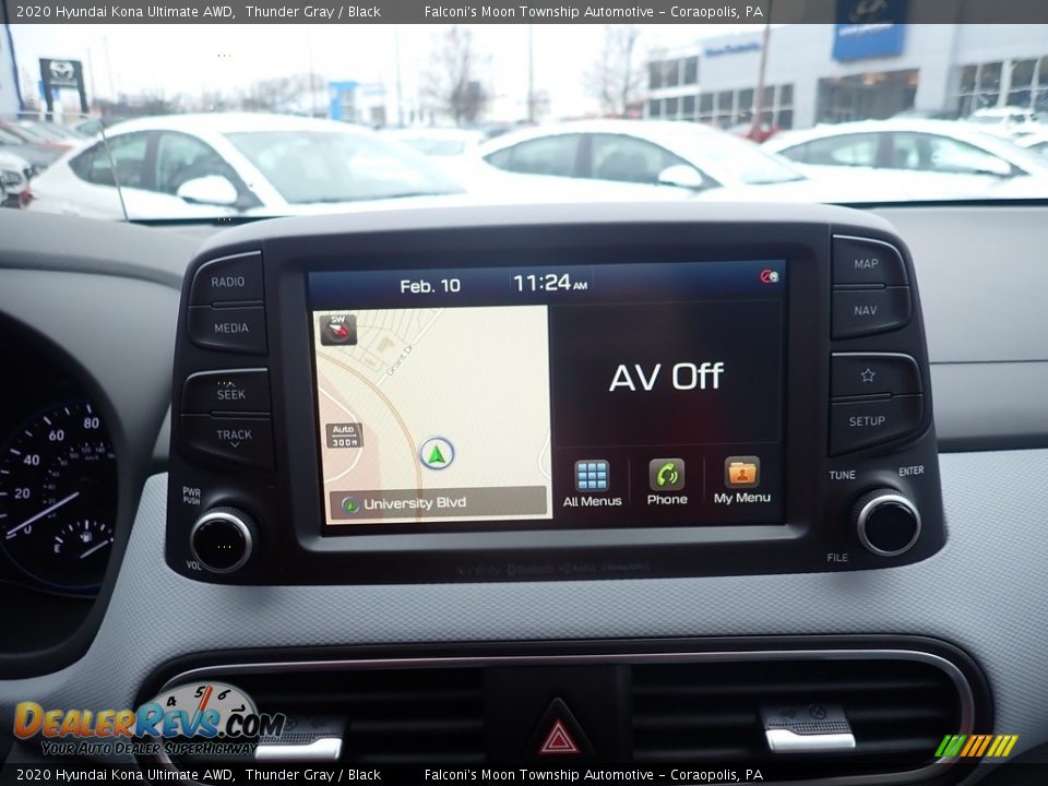 2020 Hyundai Kona Ultimate AWD Thunder Gray / Black Photo #14