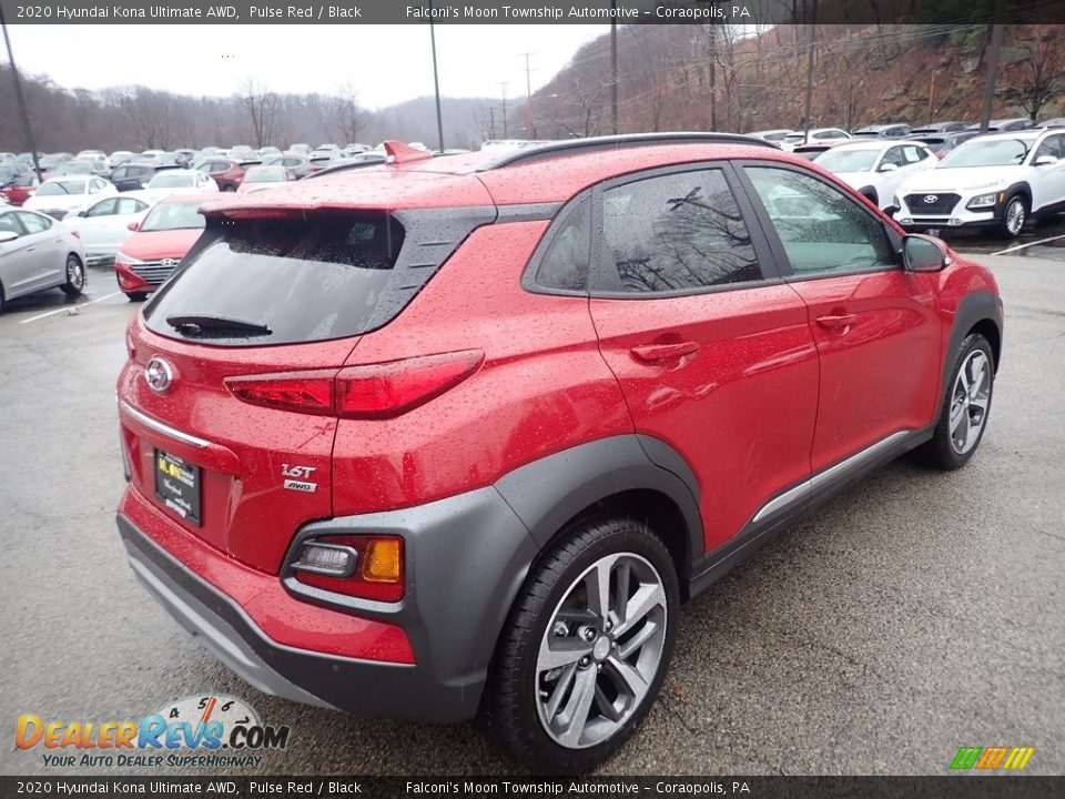 2020 Hyundai Kona Ultimate AWD Pulse Red / Black Photo #2