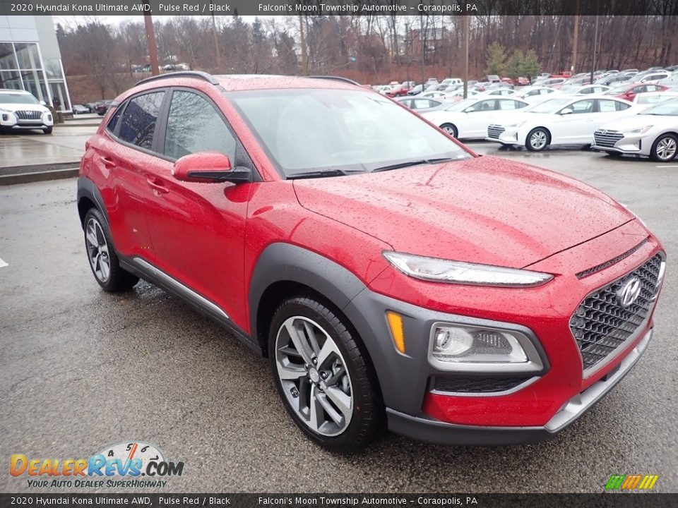 2020 Hyundai Kona Ultimate AWD Pulse Red / Black Photo #3