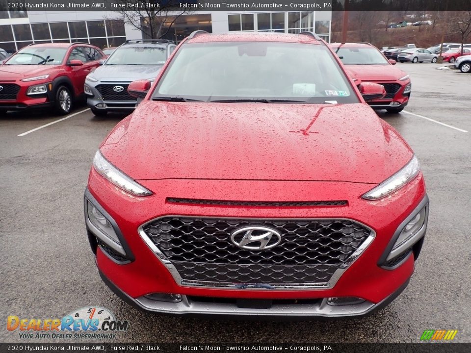 2020 Hyundai Kona Ultimate AWD Pulse Red / Black Photo #4