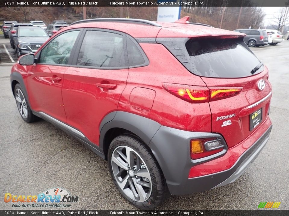 2020 Hyundai Kona Ultimate AWD Pulse Red / Black Photo #6