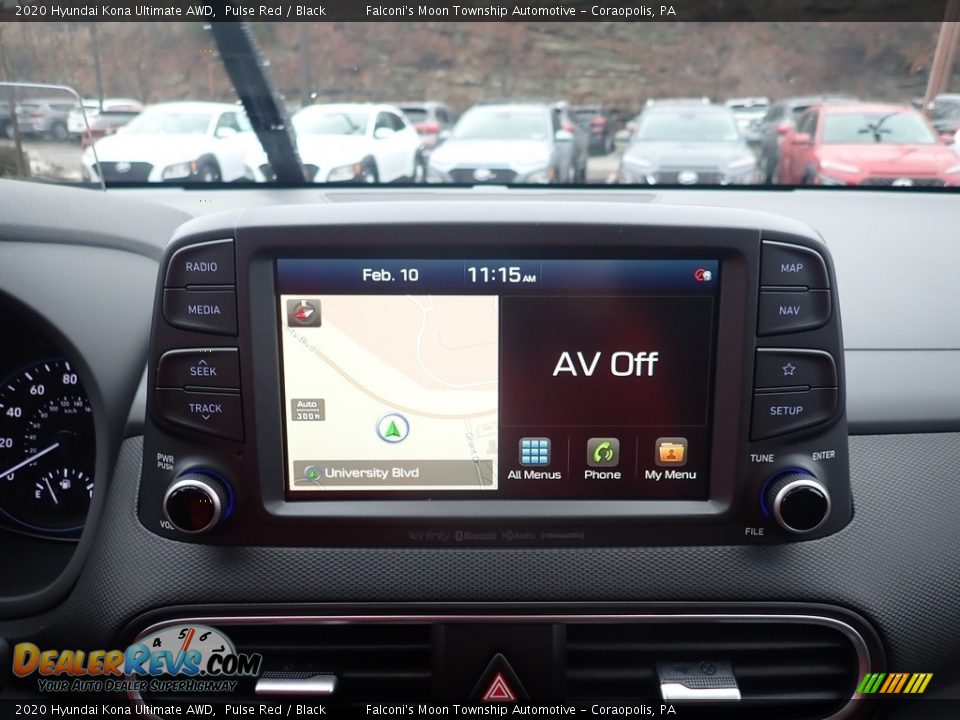 2020 Hyundai Kona Ultimate AWD Pulse Red / Black Photo #13