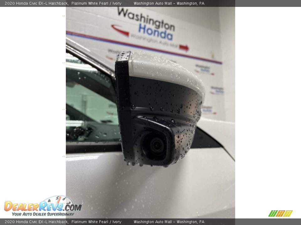 2020 Honda Civic EX-L Hatchback Platinum White Pearl / Ivory Photo #23