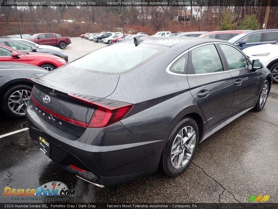 2020 Hyundai Sonata SEL Portofino Gray / Dark Gray Photo #2