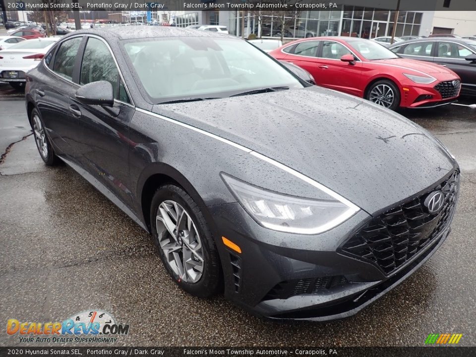 2020 Hyundai Sonata SEL Portofino Gray / Dark Gray Photo #3