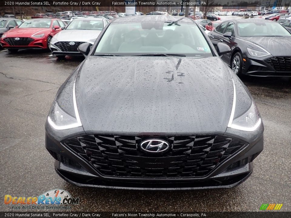 2020 Hyundai Sonata SEL Portofino Gray / Dark Gray Photo #4