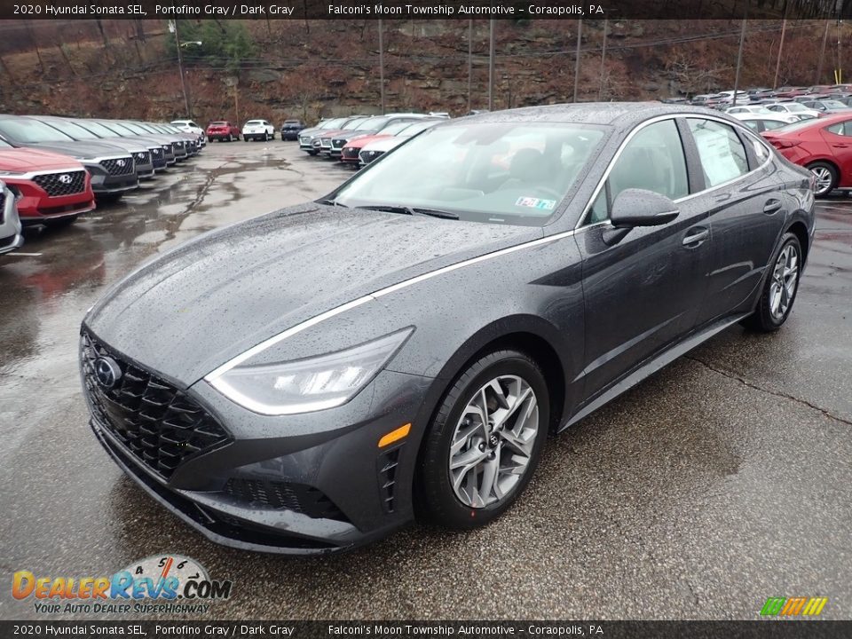 2020 Hyundai Sonata SEL Portofino Gray / Dark Gray Photo #5