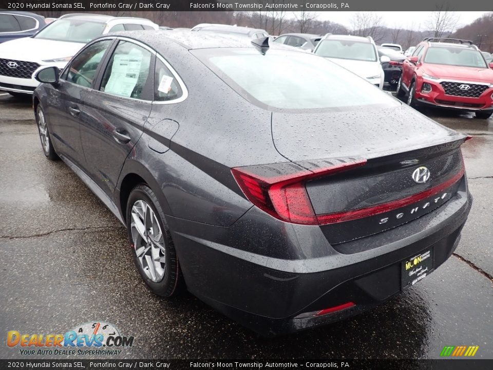 2020 Hyundai Sonata SEL Portofino Gray / Dark Gray Photo #6