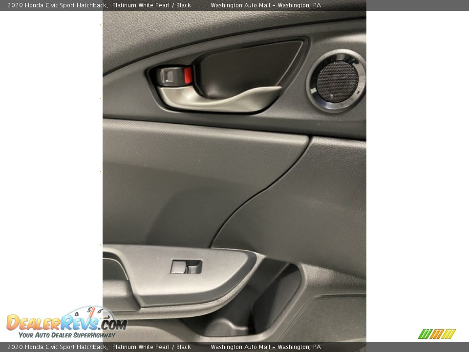 2020 Honda Civic Sport Hatchback Platinum White Pearl / Black Photo #17