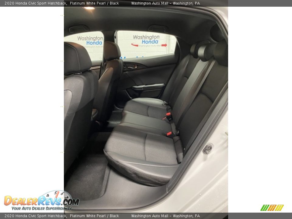 2020 Honda Civic Sport Hatchback Platinum White Pearl / Black Photo #19