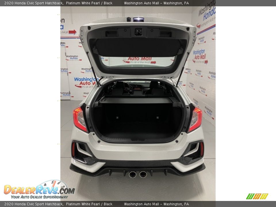2020 Honda Civic Sport Hatchback Platinum White Pearl / Black Photo #20