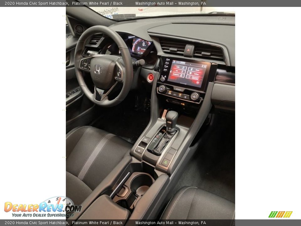 2020 Honda Civic Sport Hatchback Platinum White Pearl / Black Photo #23