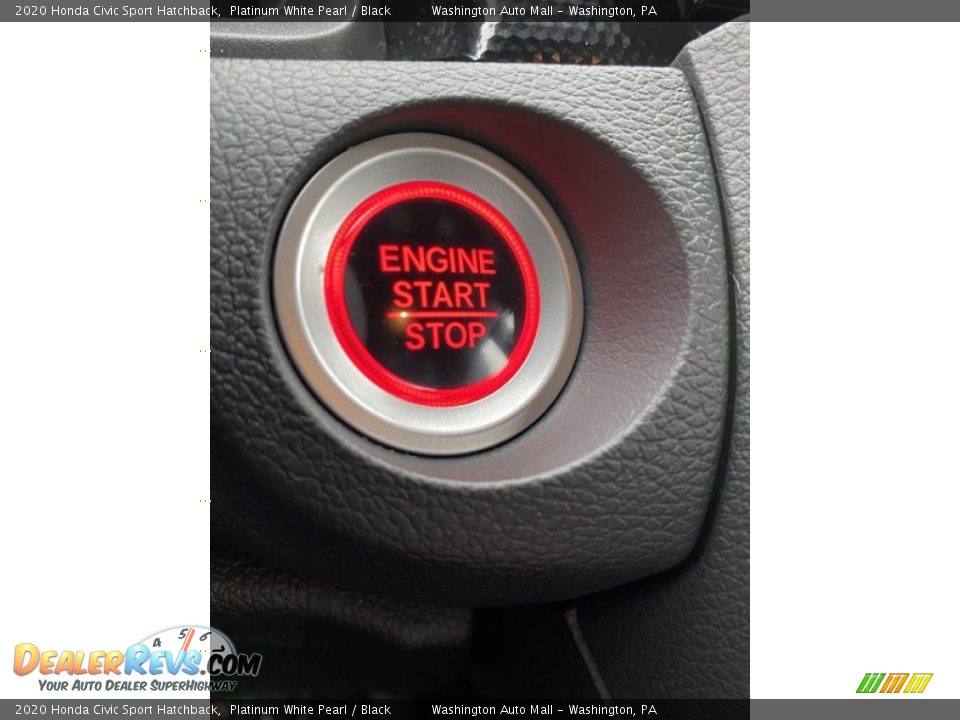 2020 Honda Civic Sport Hatchback Platinum White Pearl / Black Photo #30