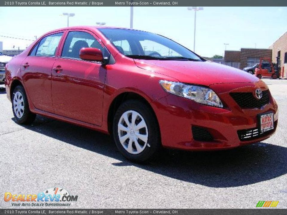 2010 Toyota Corolla LE Barcelona Red Metallic / Bisque Photo #1