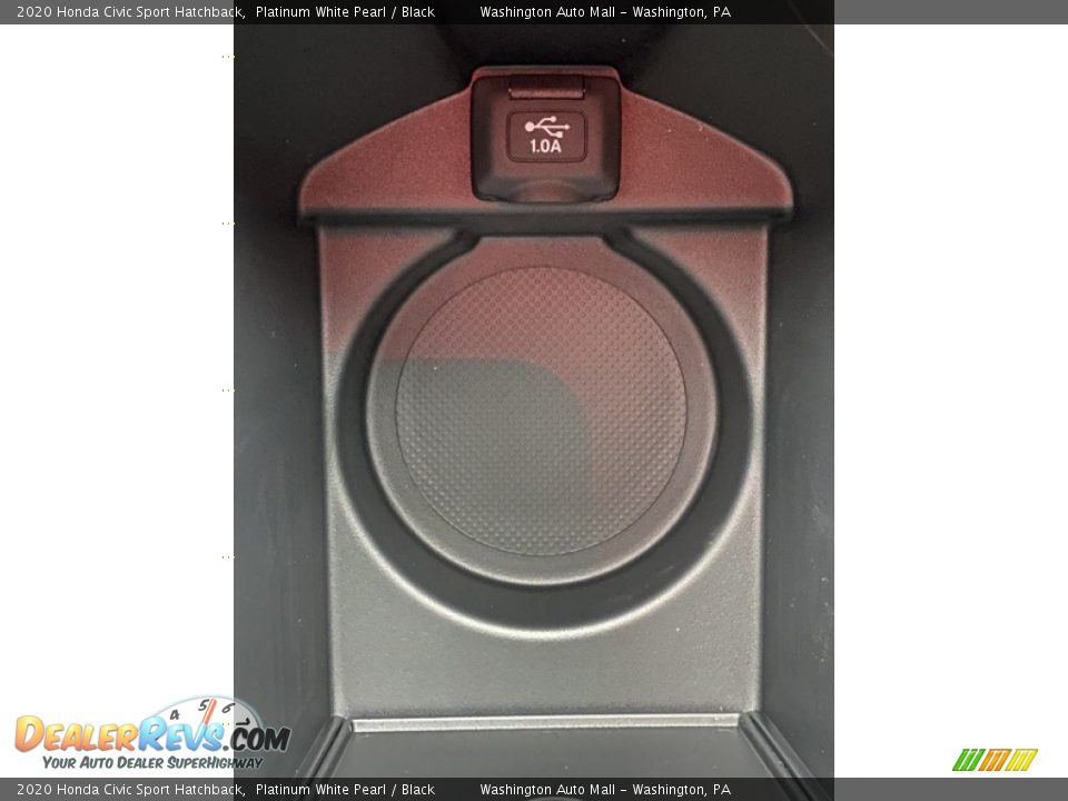 2020 Honda Civic Sport Hatchback Platinum White Pearl / Black Photo #31