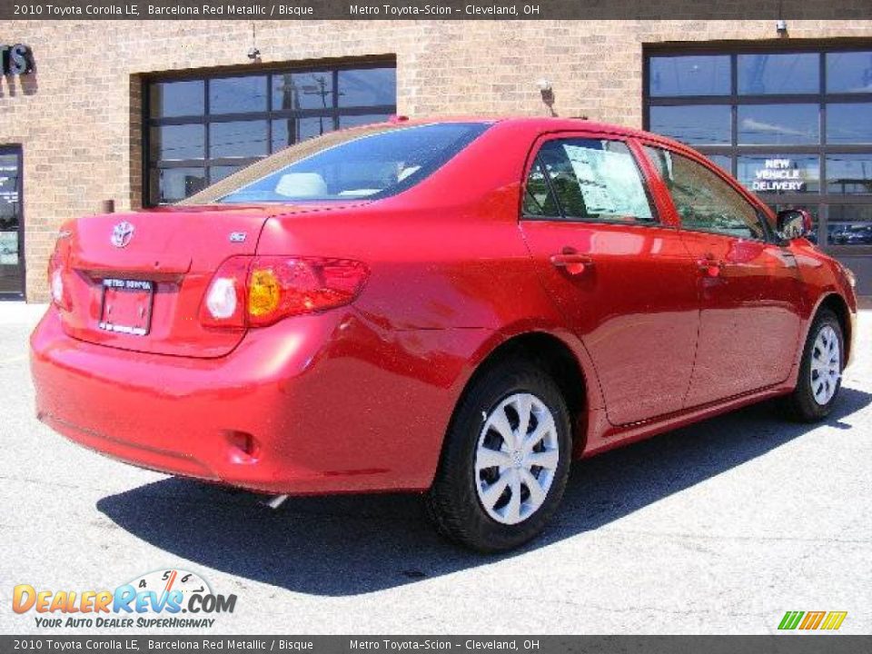 2010 Toyota Corolla LE Barcelona Red Metallic / Bisque Photo #3