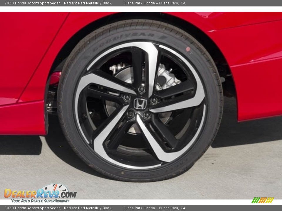 2020 Honda Accord Sport Sedan Radiant Red Metallic / Black Photo #12