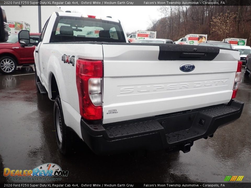 2020 Ford F250 Super Duty XL Regular Cab 4x4 Oxford White / Medium Earth Gray Photo #6