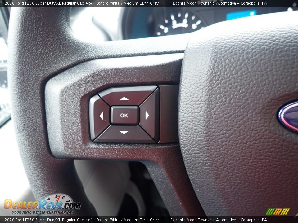 2020 Ford F250 Super Duty XL Regular Cab 4x4 Oxford White / Medium Earth Gray Photo #15