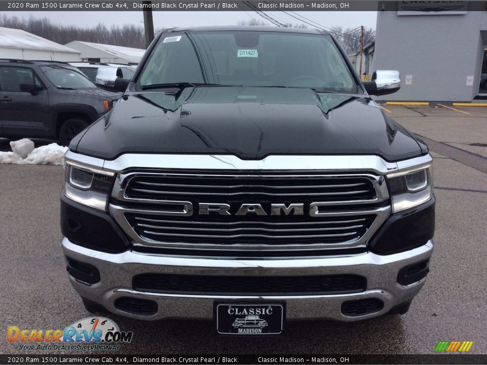 2020 Ram 1500 Laramie Crew Cab 4x4 Diamond Black Crystal Pearl / Black Photo #4