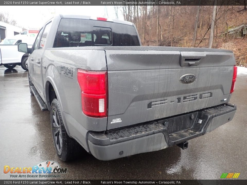 2020 Ford F150 Lariat SuperCrew 4x4 Lead Foot / Black Photo #6
