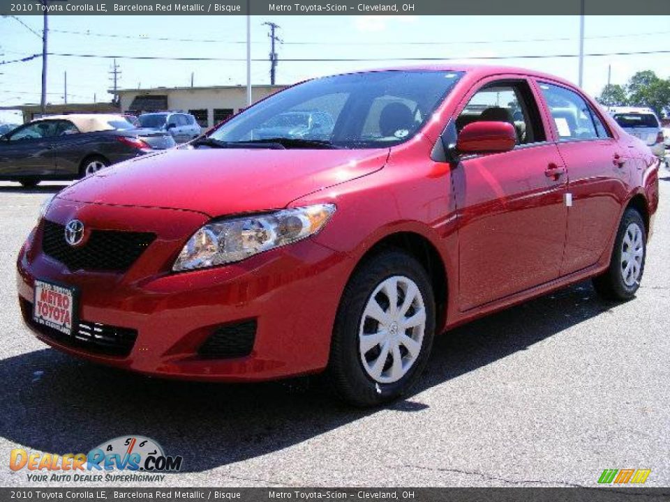 2010 Toyota Corolla LE Barcelona Red Metallic / Bisque Photo #7