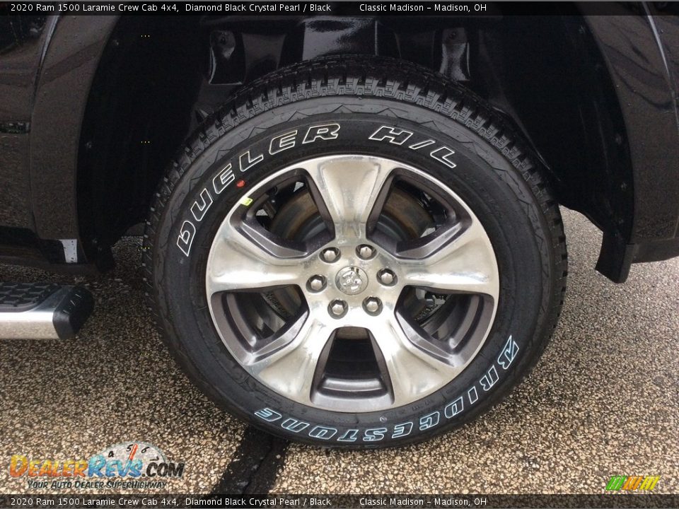 2020 Ram 1500 Laramie Crew Cab 4x4 Diamond Black Crystal Pearl / Black Photo #10