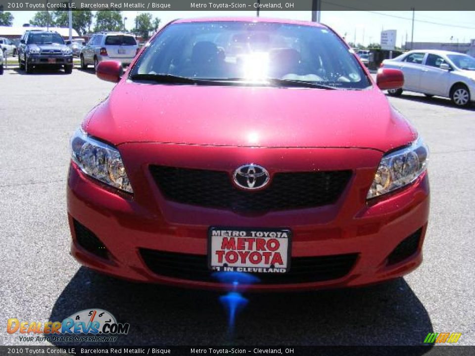 2010 Toyota Corolla LE Barcelona Red Metallic / Bisque Photo #8