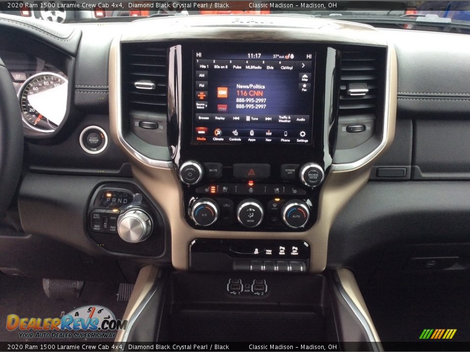 2020 Ram 1500 Laramie Crew Cab 4x4 Diamond Black Crystal Pearl / Black Photo #14