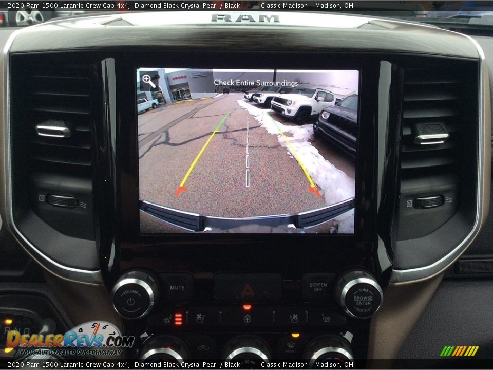 2020 Ram 1500 Laramie Crew Cab 4x4 Diamond Black Crystal Pearl / Black Photo #17