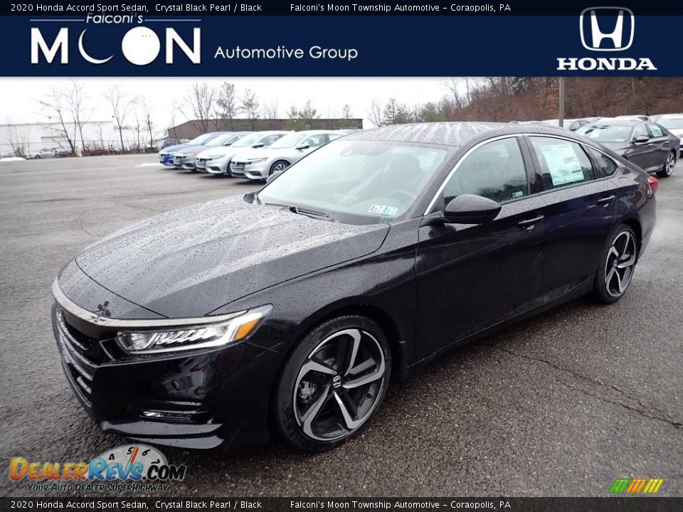 2020 Honda Accord Sport Sedan Crystal Black Pearl / Black Photo #1