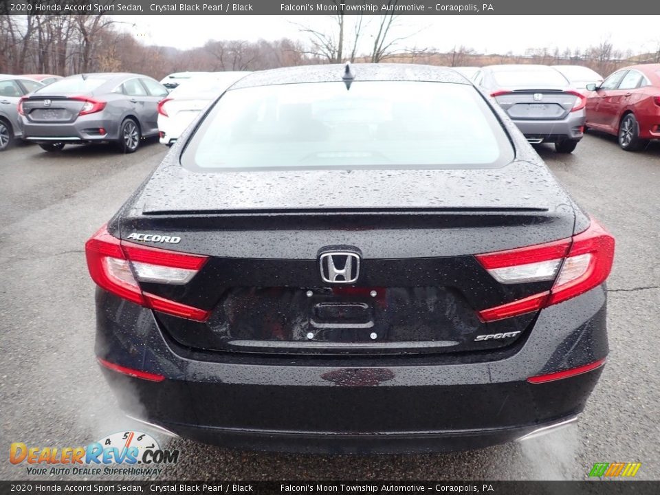2020 Honda Accord Sport Sedan Crystal Black Pearl / Black Photo #3