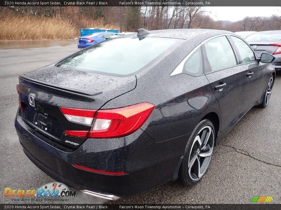 2020 Honda Accord Sport Sedan Crystal Black Pearl / Black Photo #4