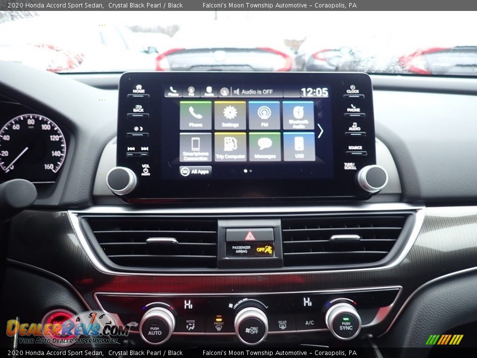 2020 Honda Accord Sport Sedan Crystal Black Pearl / Black Photo #13